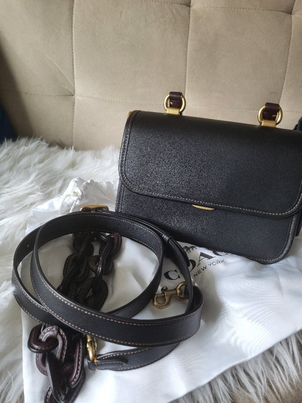 Coach Restored Rogue Top Handle In Colorblock